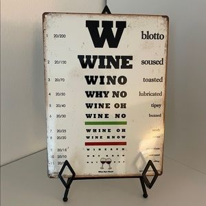 Wine Lovers Eye Chart